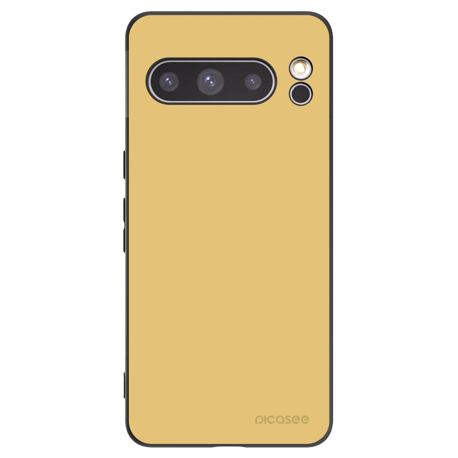 Picasee Google Pixel 8 Pro Hülle - Schwarzes Silikon - Canary Crystal