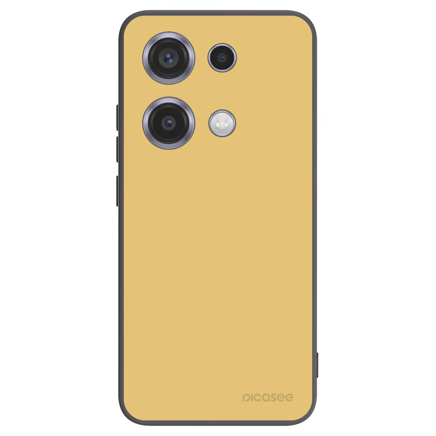 Picasee Xiaomi Redmi Note 14S Hülle - Schwarzes Silikon - Canary Crystal