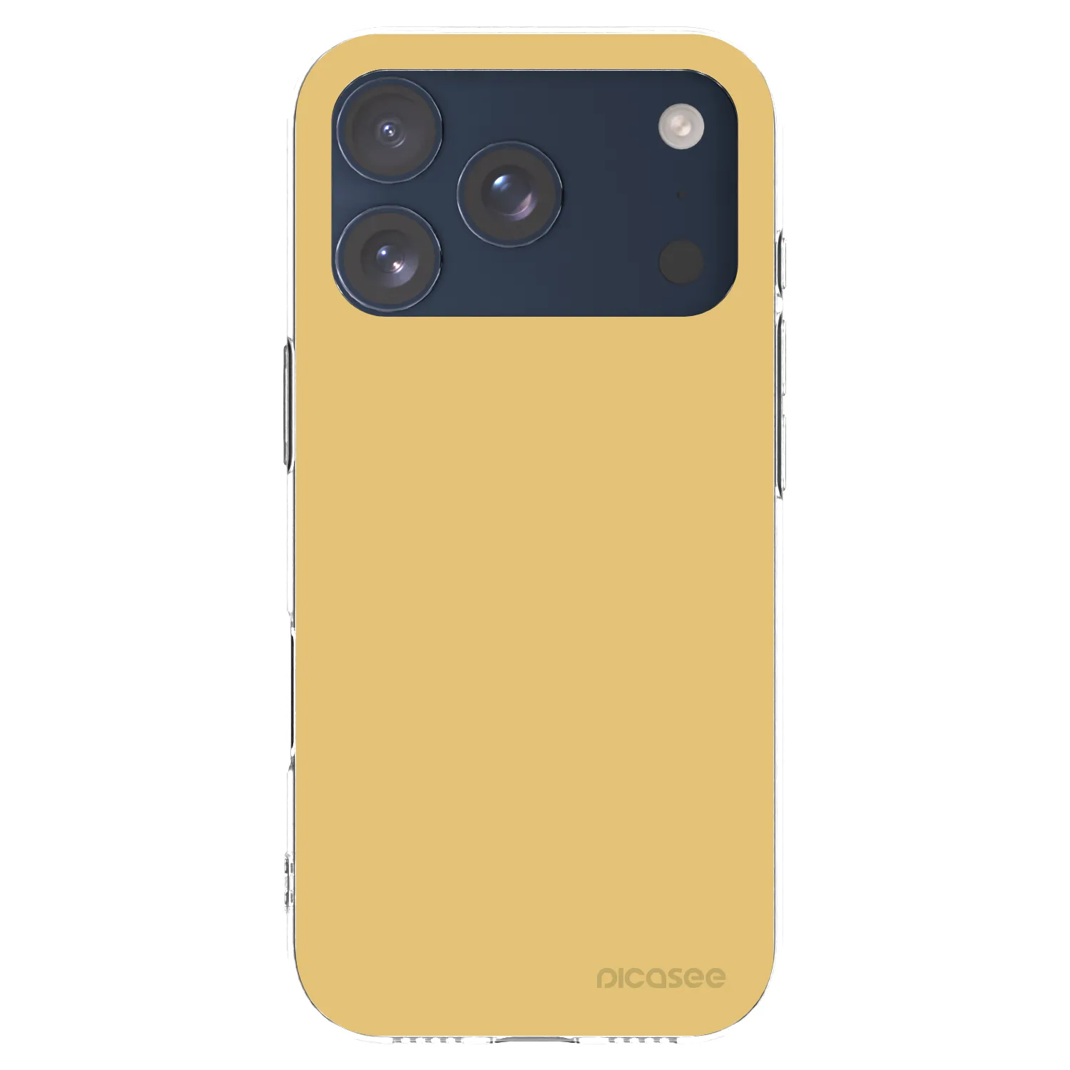 Picasee Apple iPhone 17 Pro Hülle - Transparentes Silikon - Canary Crystal