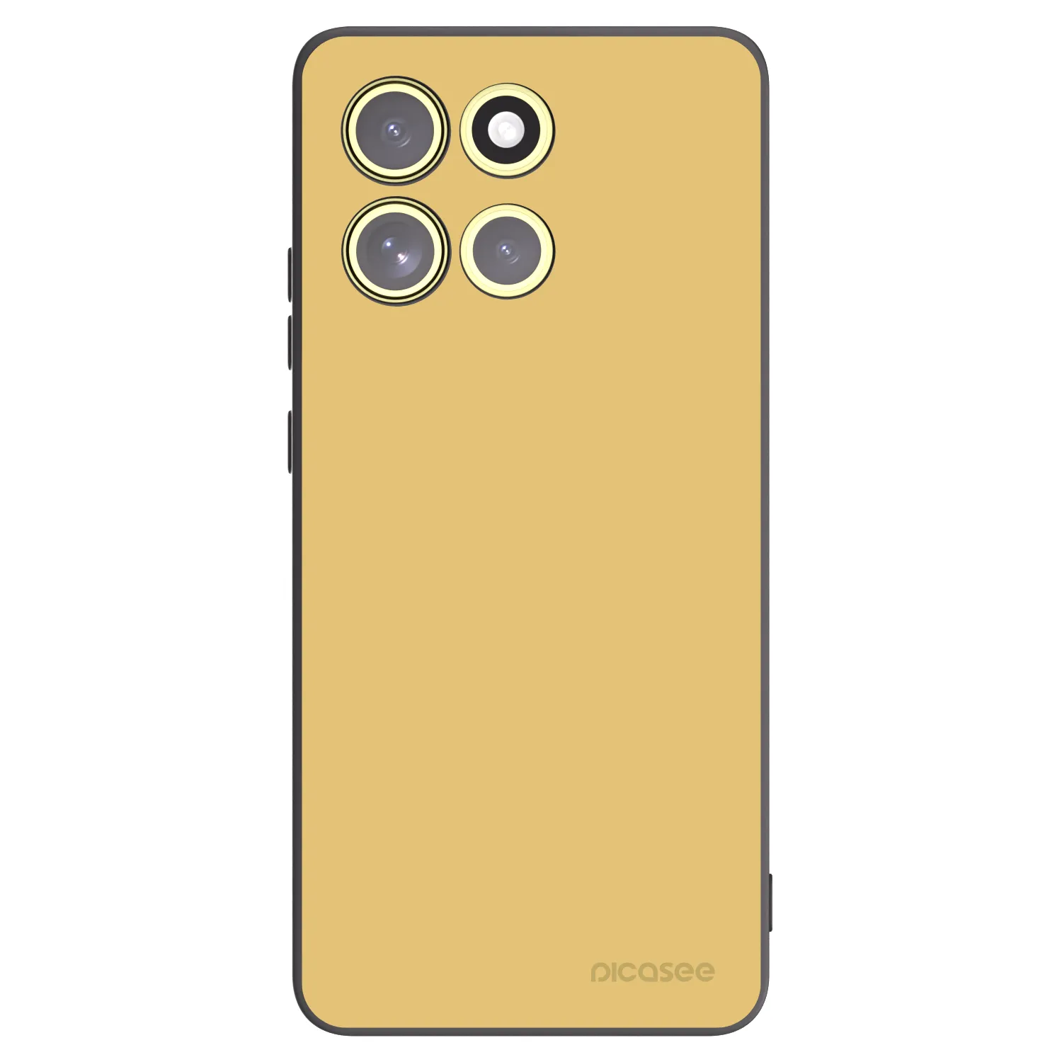 Picasee Motorola Moto G86 5G Hülle - Schwarzes Silikon - Canary Crystal