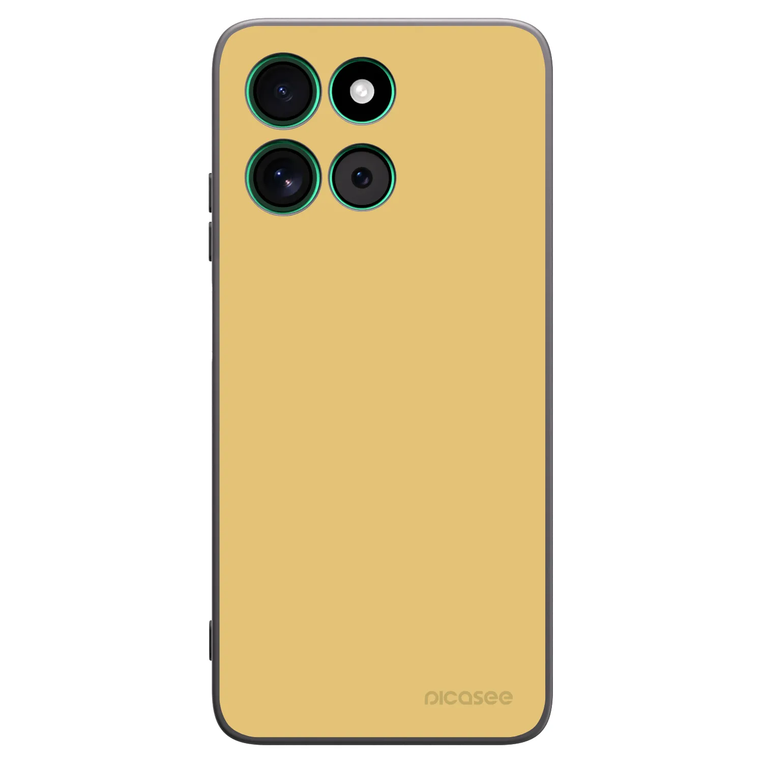 Picasee Motorola Moto G57 Power Hülle - Schwarzes Silikon - Canary Crystal