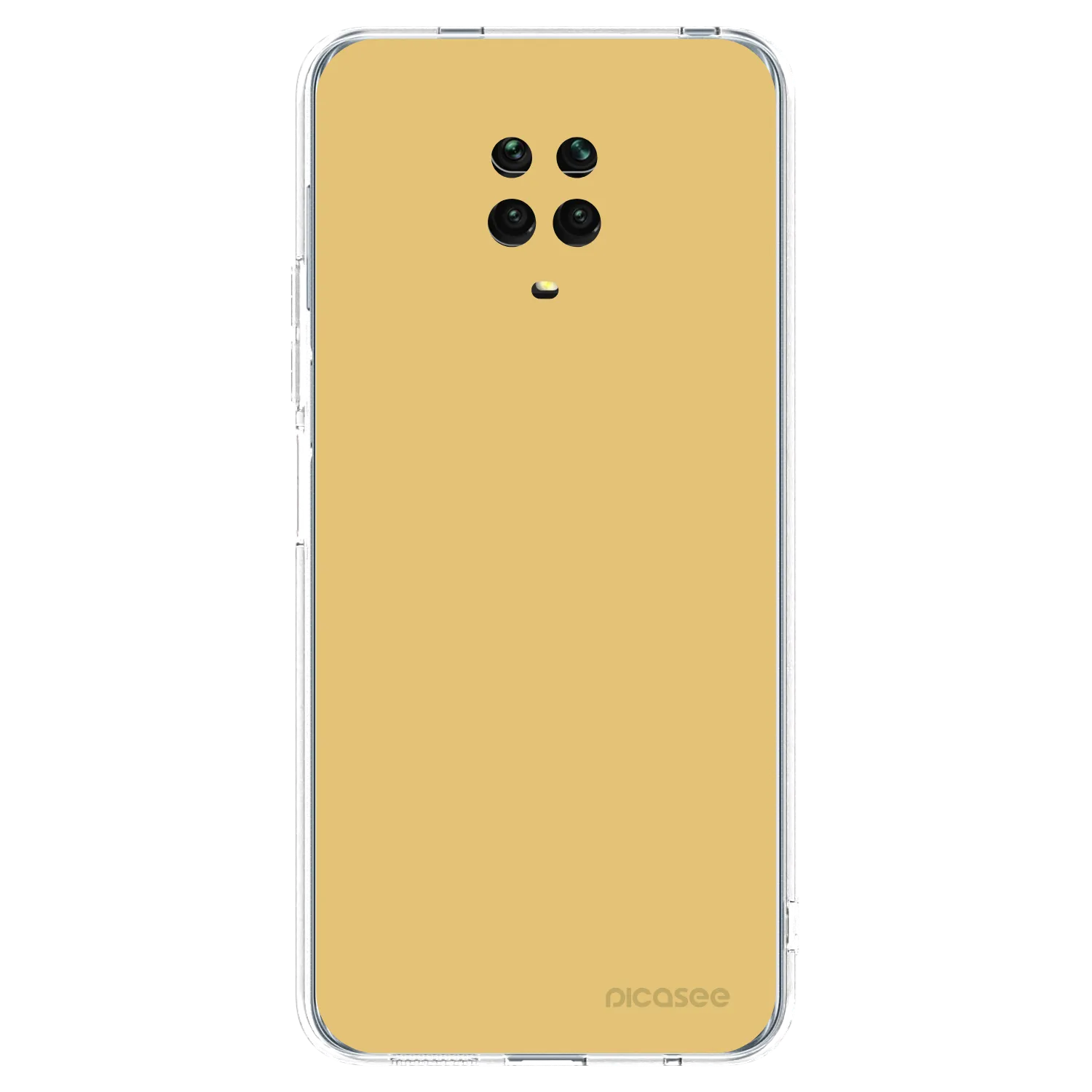 Picasee Xiaomi Redmi Note 9S Hülle - Transparentes Silikon - Canary Crystal