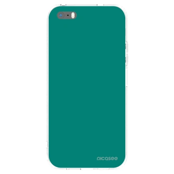 Picasee Apple iPhone 5/5S/SE Hülle - Transparentes Silikon - Emerald Mist