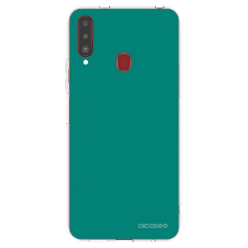 Picasee Samsung Galaxy A20s Hülle - Transparentes Silikon - Emerald Mist