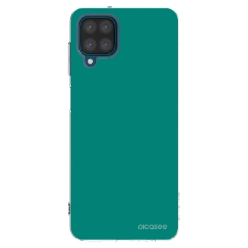 Picasee Samsung Galaxy A12 A125F Hülle - Transparentes Silikon - Emerald Mist