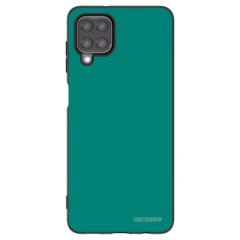 Picasee Samsung Galaxy A12 A125F Hülle - Schwarzes Silikon - Emerald Mist