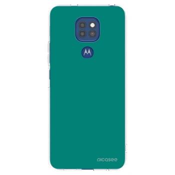 Picasee Motorola Moto G9 Play Hülle - Transparentes Silikon - Emerald Mist