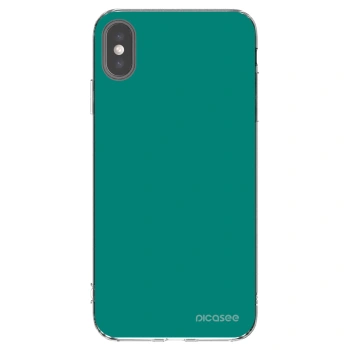 Picasee Apple iPhone XS Max Hülle - Transparentes Silikon - Emerald Mist