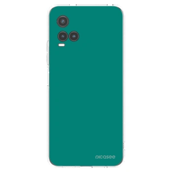 Picasee Vivo Y33s Hülle - Transparentes Silikon - Emerald Mist