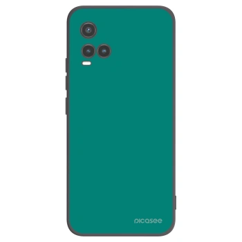 Picasee Vivo Y33s Hülle - Schwarzes Silikon - Emerald Mist