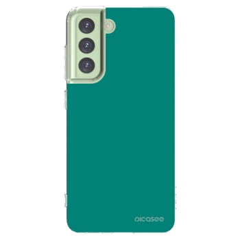 Picasee Samsung Galaxy S21 FE 5G Hülle - Transparentes Silikon - Emerald Mist