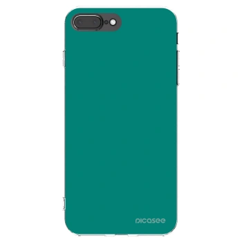 Picasee Apple iPhone 7 Plus Hülle - Transparentes Silikon - Emerald Mist