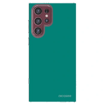 Picasee Samsung Galaxy S22 Ultra 5G Hülle - Transparentes Silikon - Emerald Mist