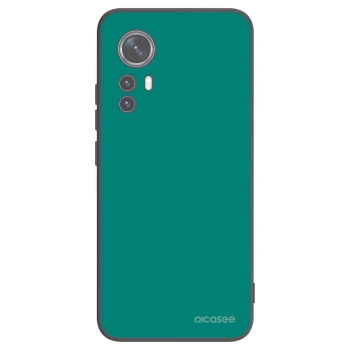 Picasee Xiaomi 12 Hülle - Schwarzes Silikon - Emerald Mist