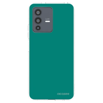 Picasee Vivo V23 5G Hülle - Transparentes Silikon - Emerald Mist