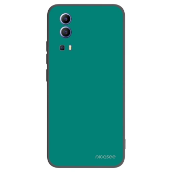 Picasee Vivo Y52 5G Hülle - Schwarzes Silikon - Emerald Mist