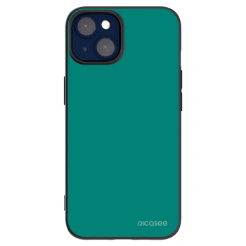 Picasee Apple iPhone 14 Hülle - Schwarzes Silikon - Emerald Mist