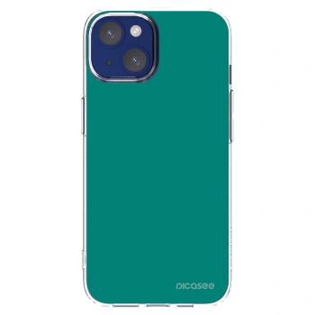 Picasee Apple iPhone 14 Hülle - Transparentes Silikon - Emerald Mist