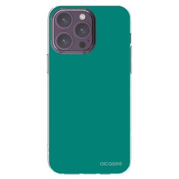 Picasee Apple iPhone 14 Pro Max Hülle - Transparentes Silikon - Emerald Mist