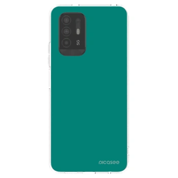 Picasee OPPO A94 5G Hülle - Transparentes Silikon - Emerald Mist