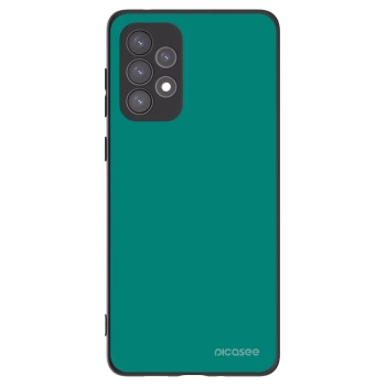 Picasee Samsung Galaxy A73 5G Hülle - Schwarzes Silikon - Emerald Mist