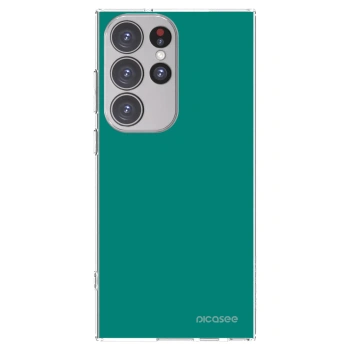 Picasee Samsung Galaxy S23 Ultra 5G Hülle - Transparentes Silikon - Emerald Mist