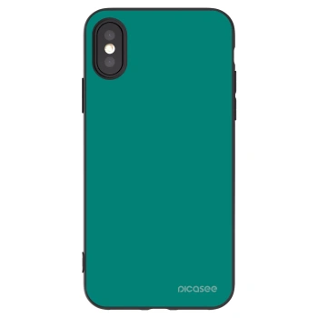 Picasee Apple iPhone X/XS Hülle - Schwarzes Silikon - Emerald Mist