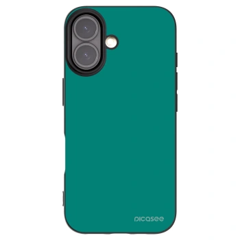 Picasee Apple iPhone 16 Hülle - Schwarzes Silikon - Emerald Mist