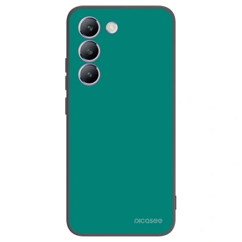 Picasee Vivo V40 SE 5G Hülle - Schwarzes Silikon - Emerald Mist