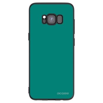 Picasee Samsung Galaxy S8 G950F Hülle - Schwarzes Silikon - Emerald Mist