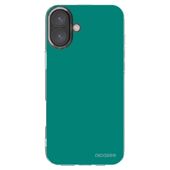 Picasee Apple iPhone 16 Plus Hülle - Transparentes Silikon - Emerald Mist