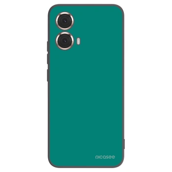 Picasee Motorola Moto G85 Hülle - Schwarzes Silikon - Emerald Mist