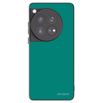 Picasee OnePlus 12 5G Hülle - Schwarzes Silikon - Emerald Mist