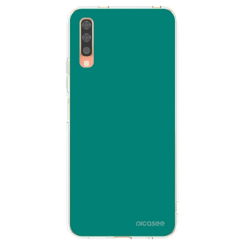 Picasee Samsung Galaxy A70 A705F Hülle - Transparentes Silikon - Emerald Mist