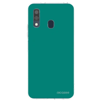 Picasee Samsung Galaxy A40 A405F Hülle - Transparentes Silikon - Emerald Mist