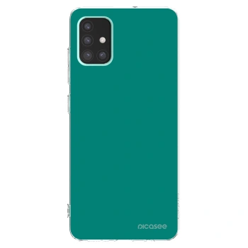Picasee Samsung Galaxy A51 A515F Hülle - Transparentes Silikon - Emerald Mist