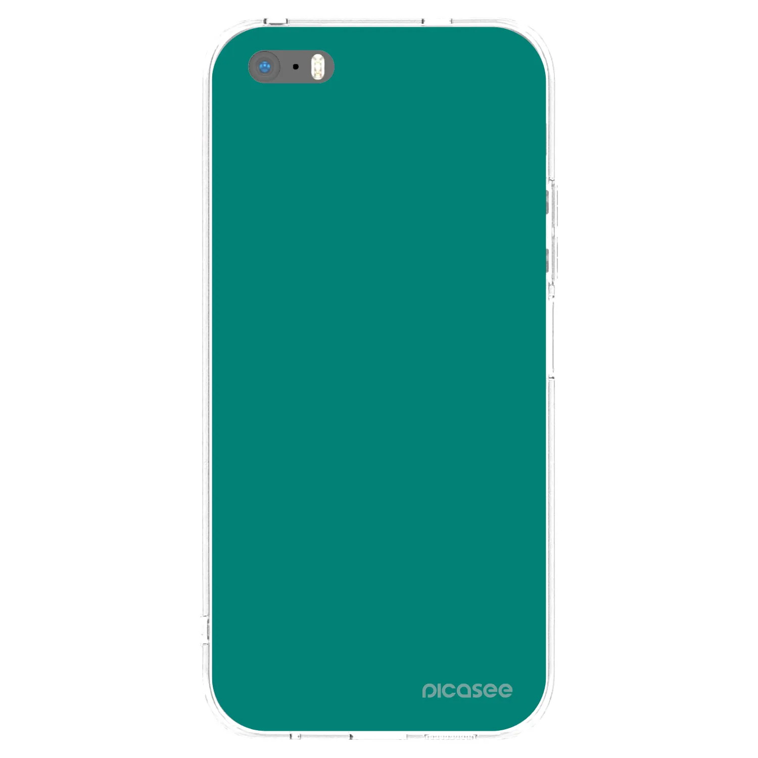 Picasee Apple iPhone 5/5S/SE Hülle - Transparentes Silikon - Emerald Mist