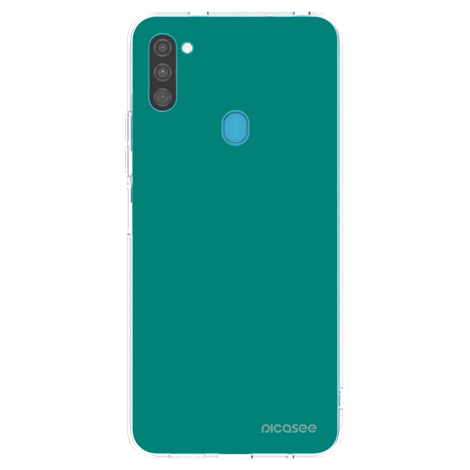 Picasee Samsung Galaxy M11 Hülle - Transparentes Silikon - Emerald Mist