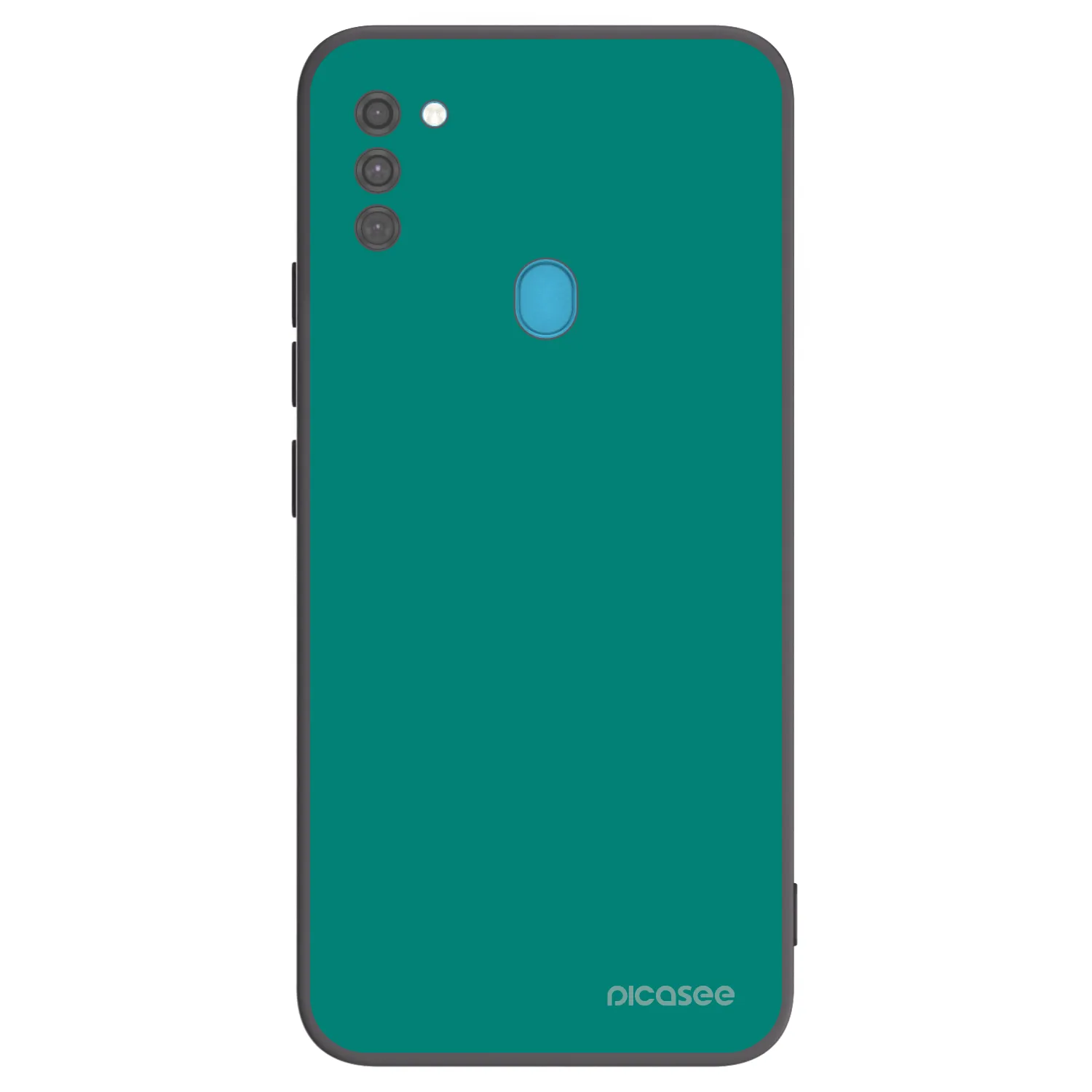 Picasee Samsung Galaxy M11 Hülle - Schwarzes Silikon - Emerald Mist