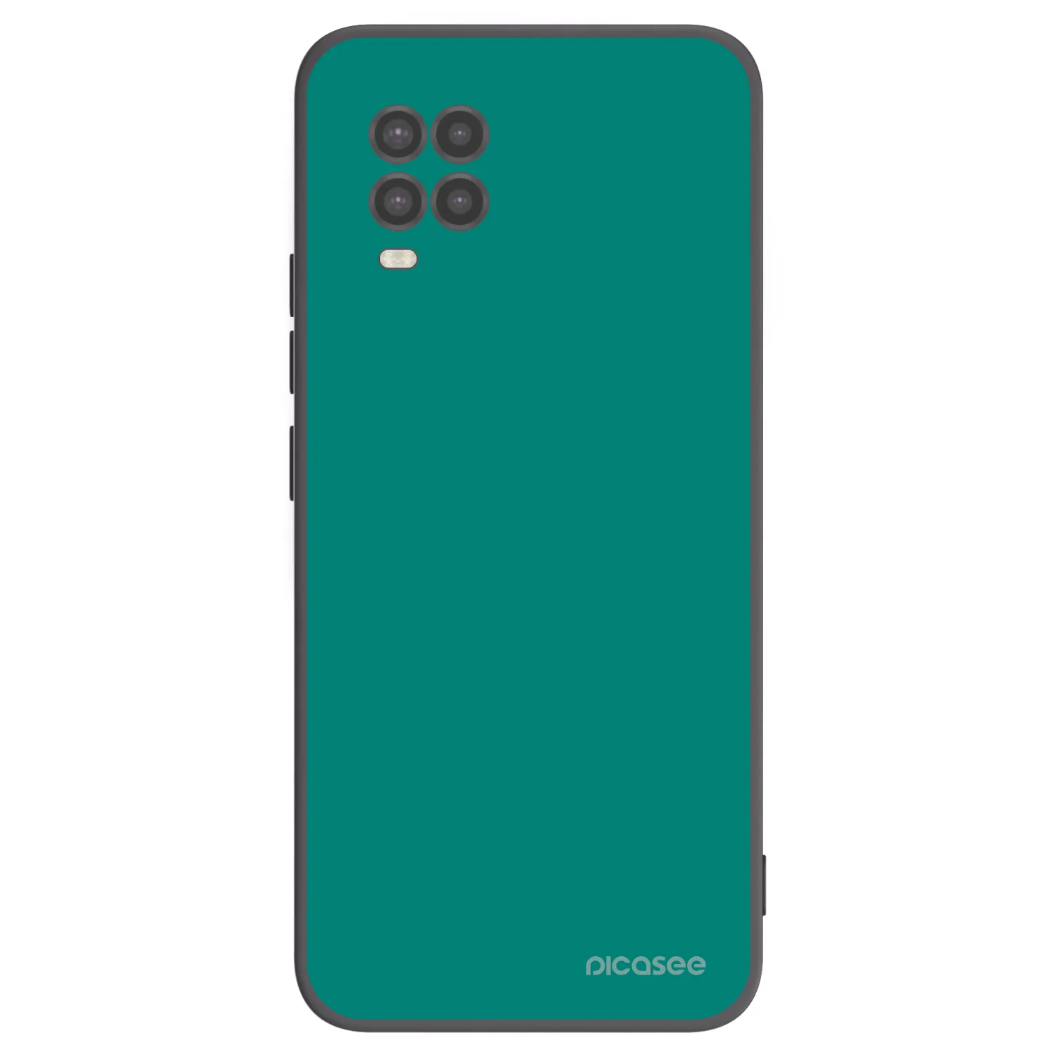 Picasee Xiaomi Mi 10 Lite Hülle - Schwarzes Silikon - Emerald Mist
