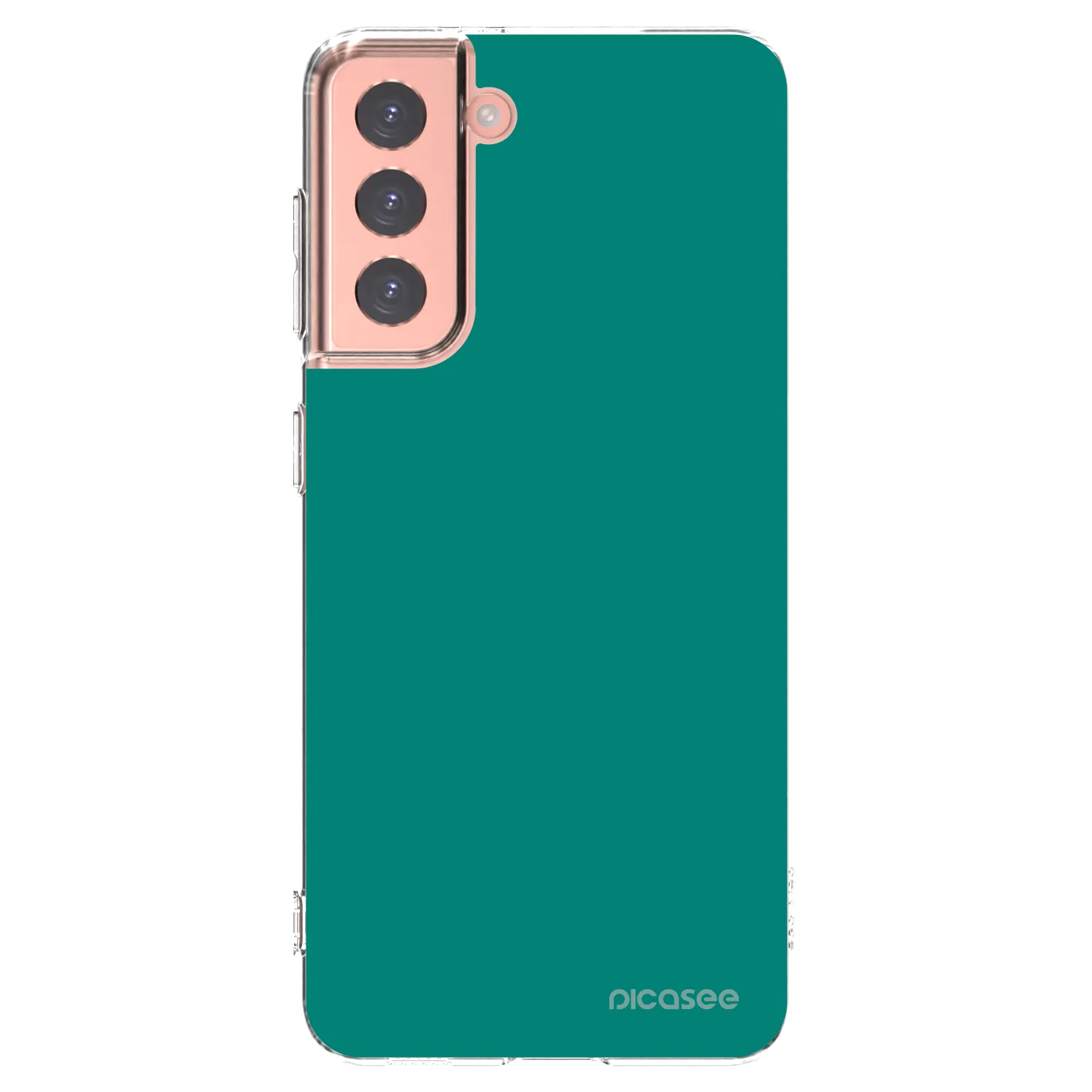 Picasee Samsung Galaxy S21 5G G991B Hülle - Transparentes Silikon - Emerald Mist