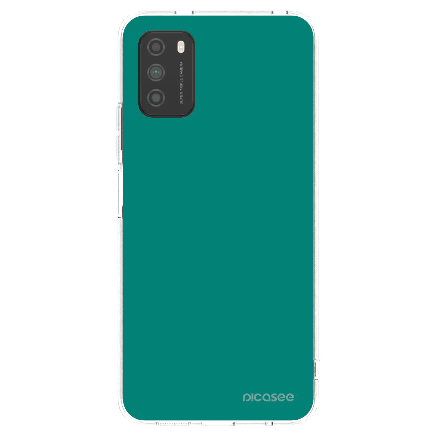 Picasee Xiaomi Poco M3 Hülle - Transparentes Silikon - Emerald Mist