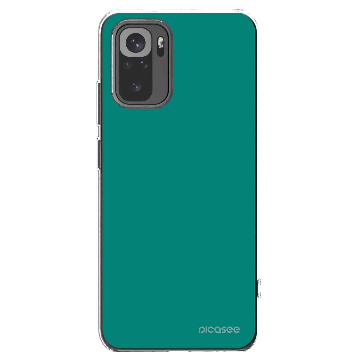 Picasee Xiaomi Redmi Note 10 Hülle - Transparentes Silikon - Emerald Mist