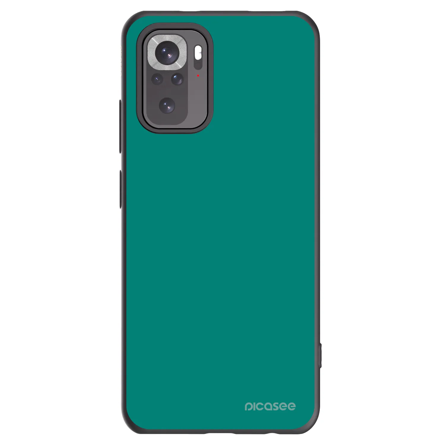 Picasee Xiaomi Redmi Note 10S Hülle - Schwarzes Silikon - Emerald Mist