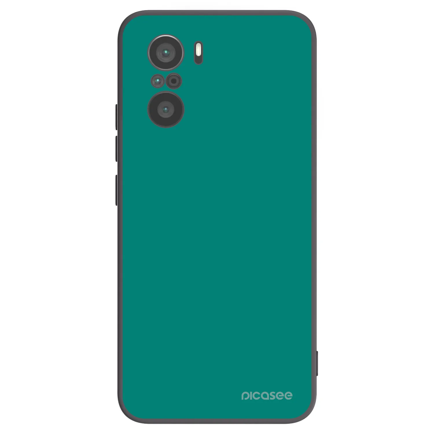 Picasee Xiaomi Poco F3 Hülle - Schwarzes Silikon - Emerald Mist