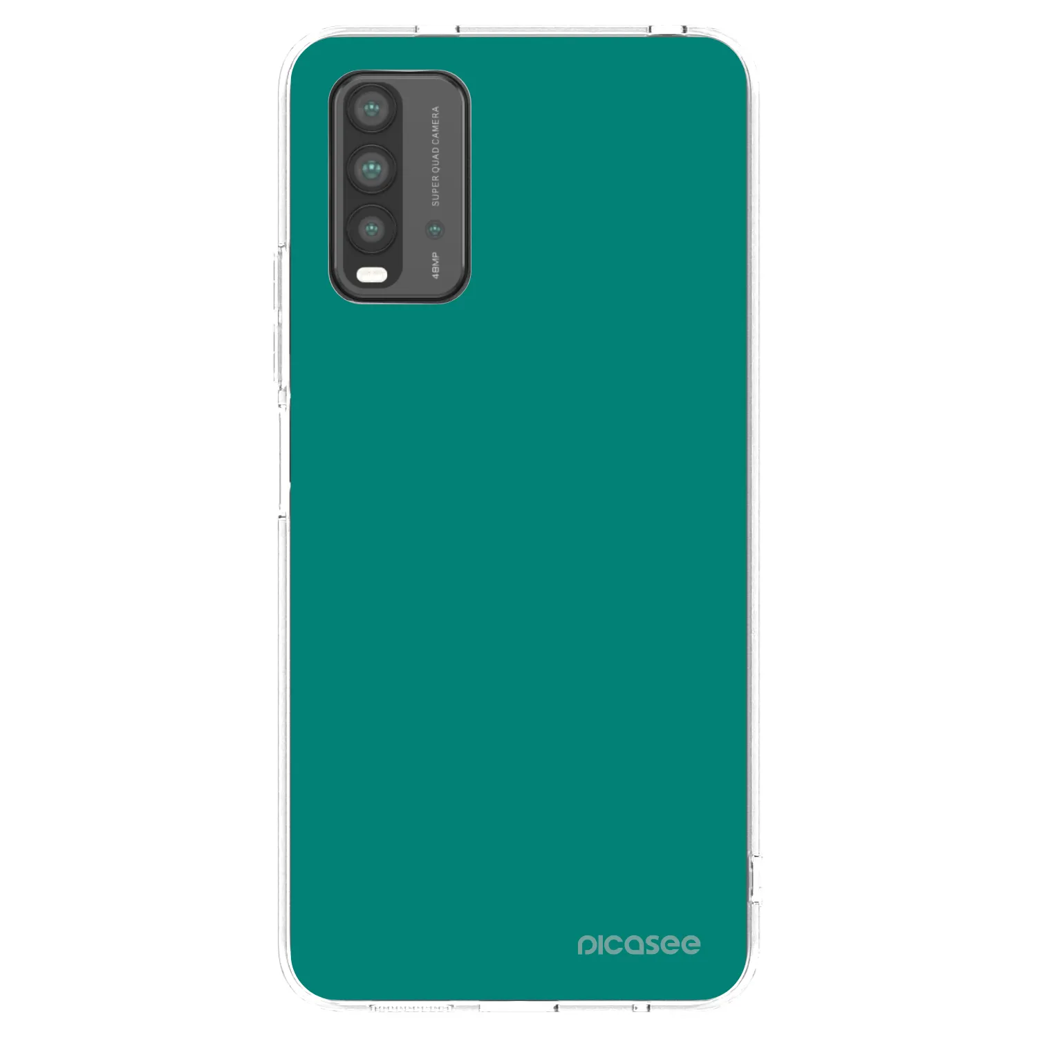 Picasee Xiaomi Redmi 9T Hülle - Schwarzes Silikon - Emerald Mist