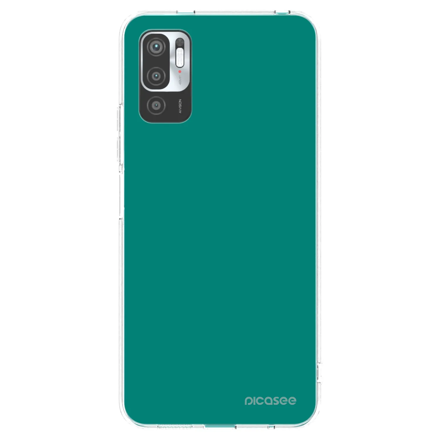 Picasee Xiaomi Redmi Note 10 5G Hülle - Transparentes Silikon - Emerald Mist