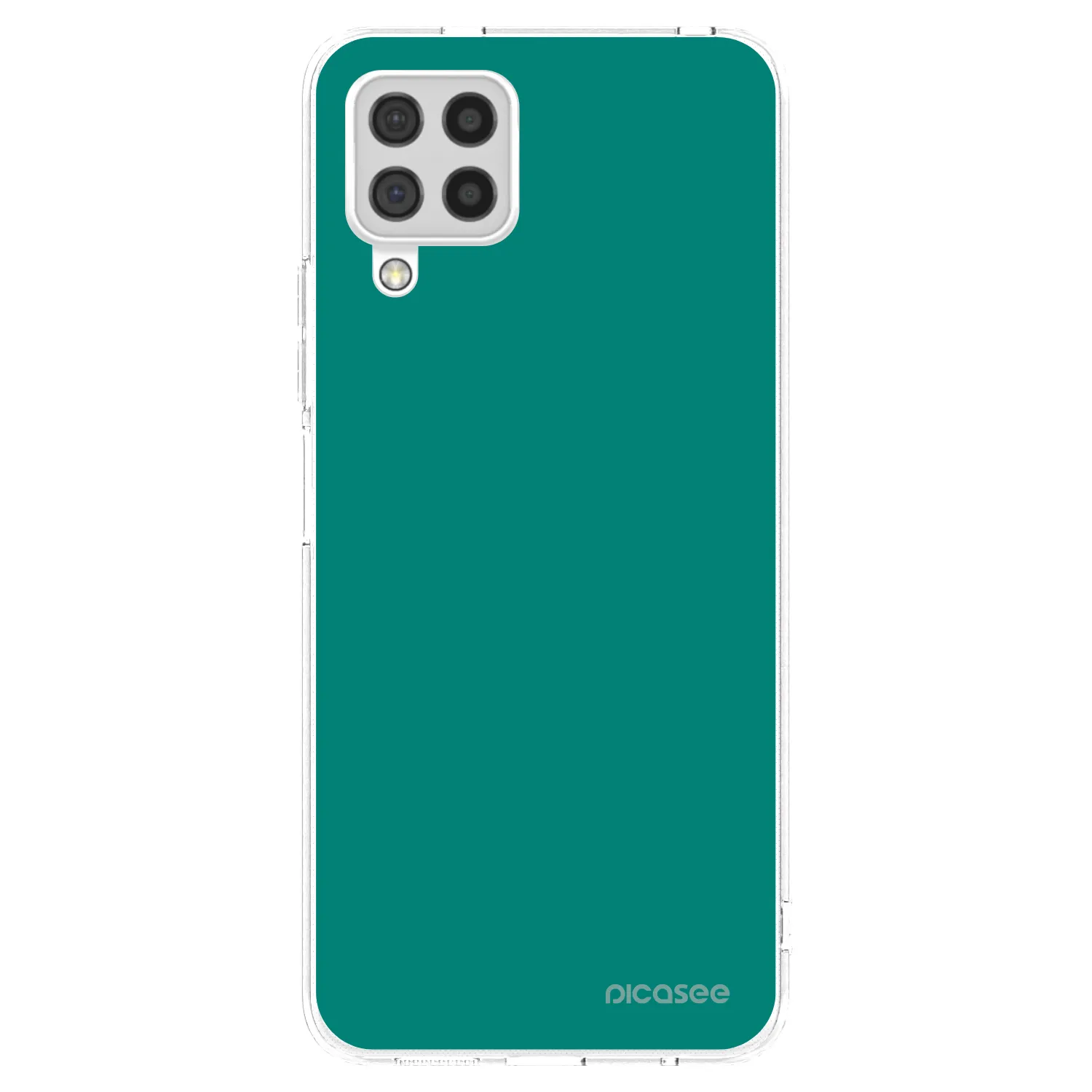 Picasee Samsung Galaxy A22 A225F 4G Hülle - Transparentes Silikon - Emerald Mist