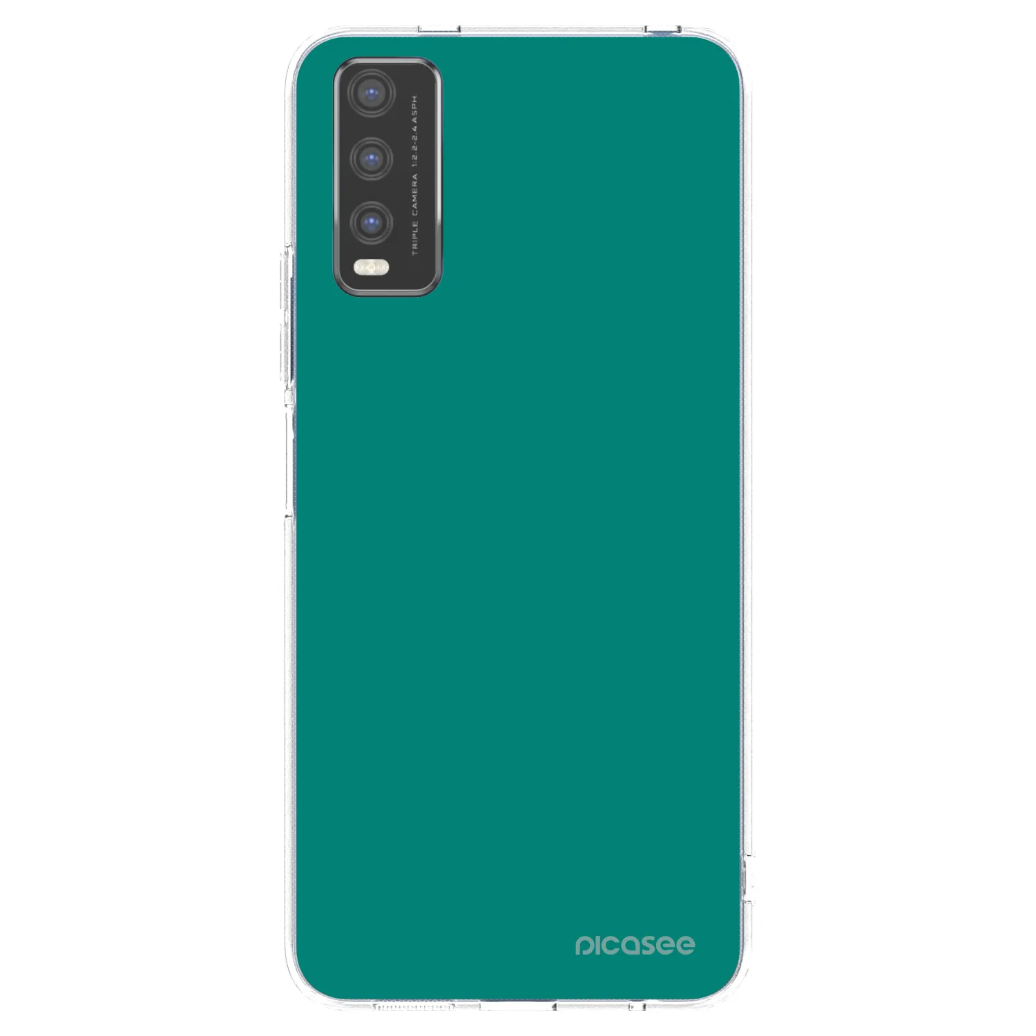 Picasee Vivo Y20s Hülle - Transparentes Silikon - Emerald Mist