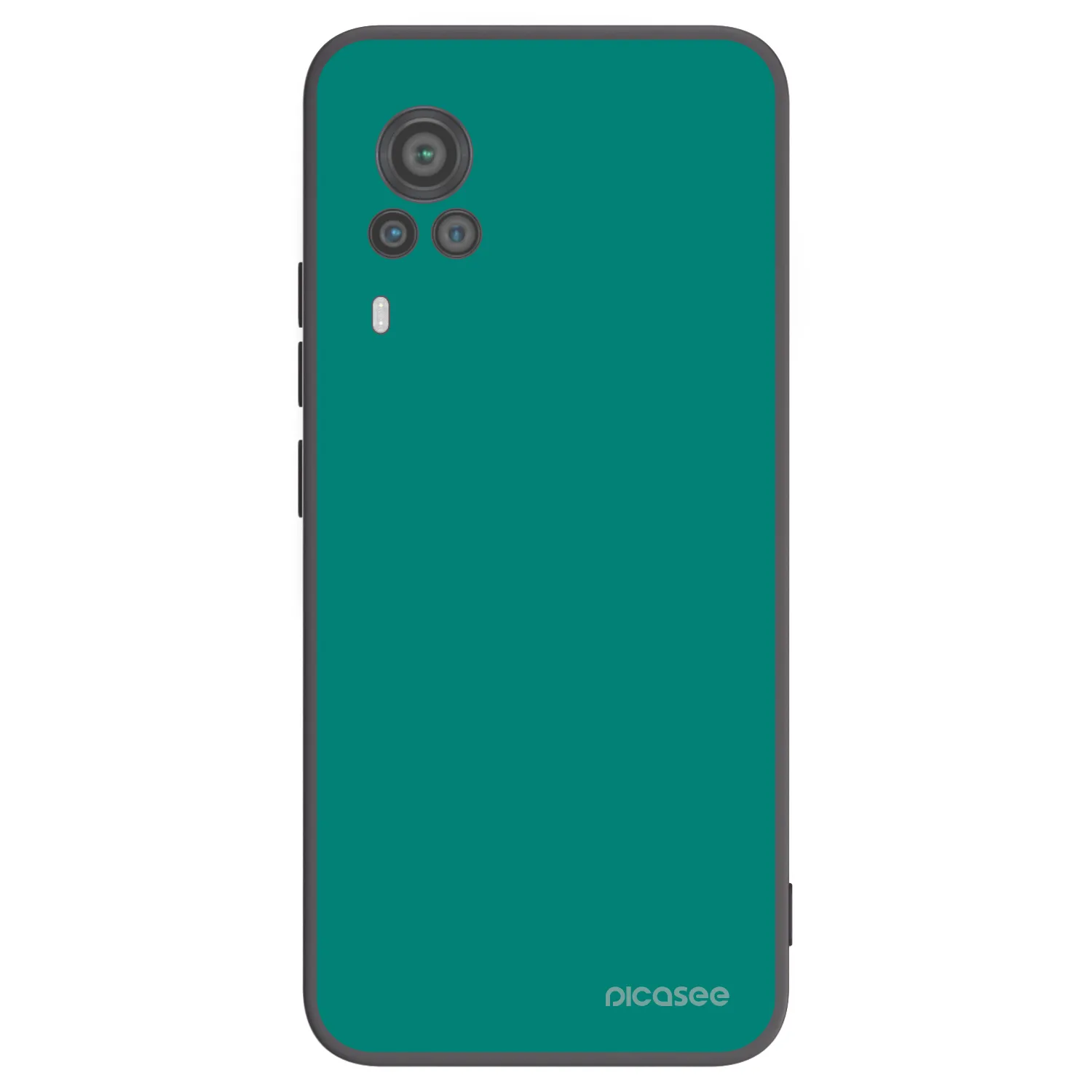 Picasee Vivo X60 Pro 5G Hülle - Schwarzes Silikon - Emerald Mist